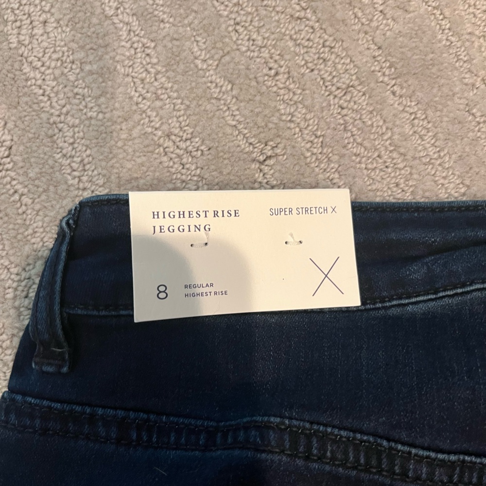 American Eagle Outfitters Dark Blue Skinny Jeans - Picture 3 of 5